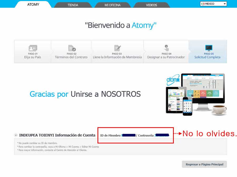 [atomy-join] Mexico Memer Registration_Step 12