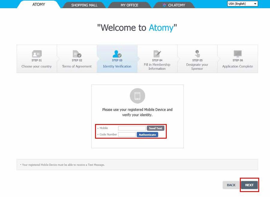 [atomy-join] us memer Registration_Step 5