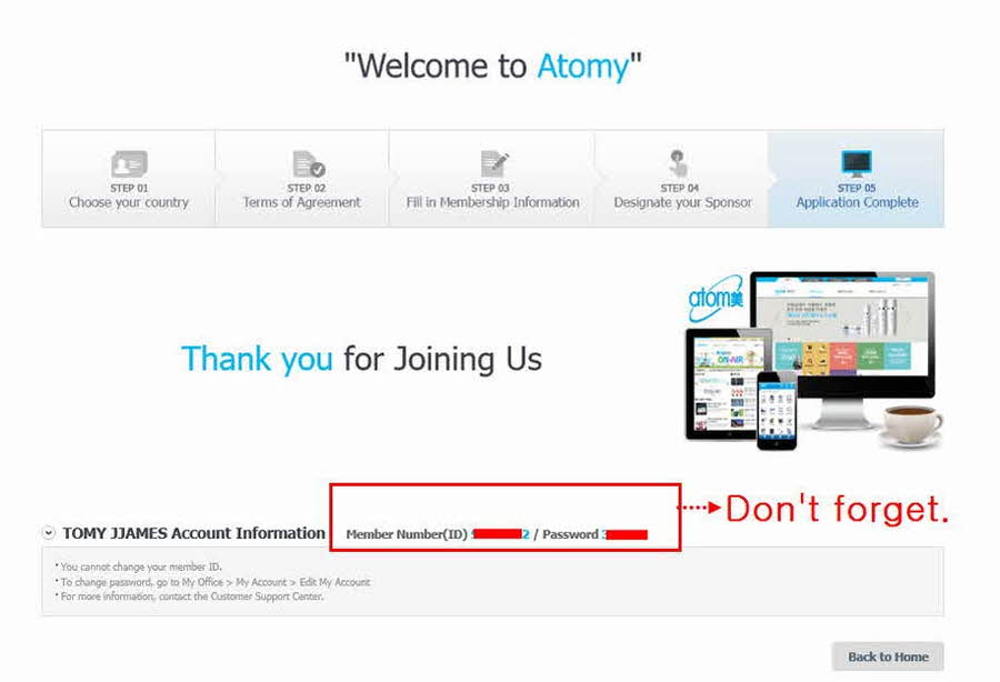 [atomy-join] us memer Registration_Step 12