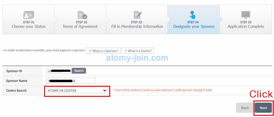 [atomy-join] UK Memer Registration_Step 9