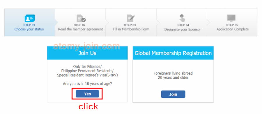 [atomy-join] philippines Memer Registration_Step 3