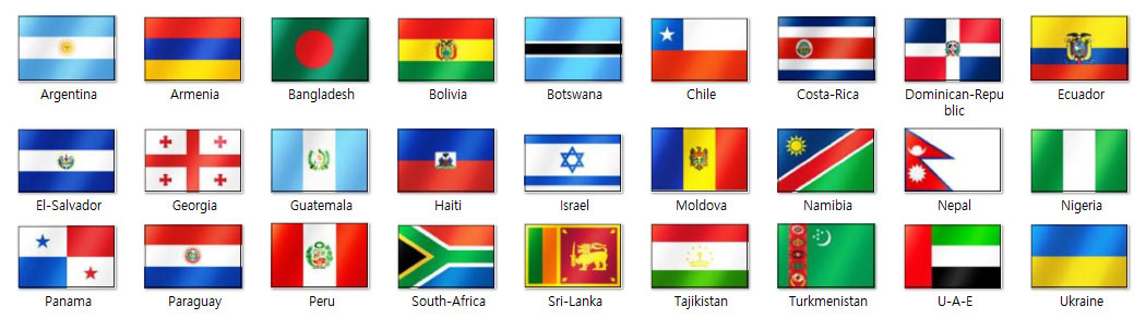 Countries that can register as Atomy members