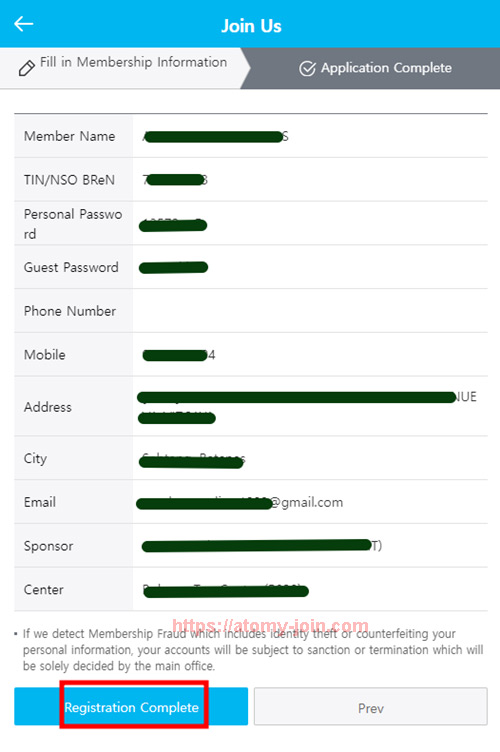 [atomy-join] Mobile - Canada Memer Registration_Step 12