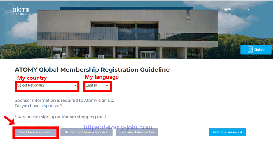 [atomy-join] open country-Memer Registration_Step 4