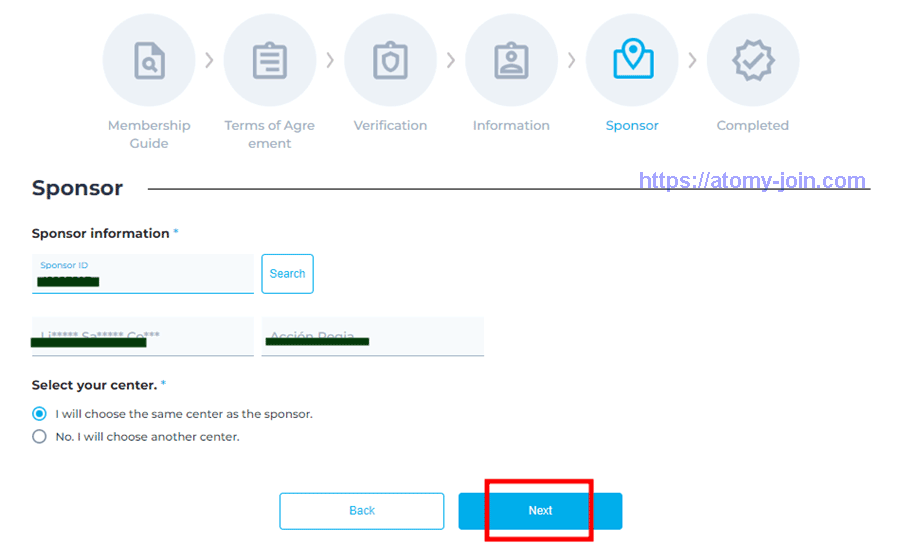 [atomy-join] open country-Memer Registration_Step 18