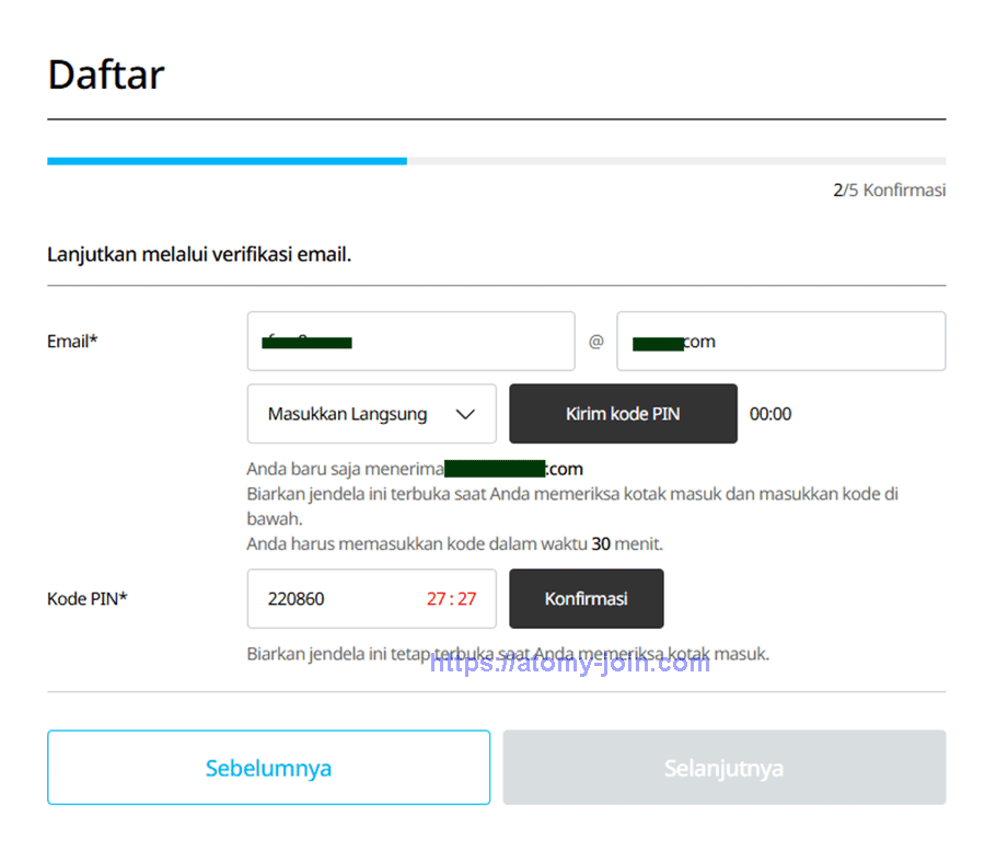 [atomy-join] Indonesia Memer Registration_Step 6