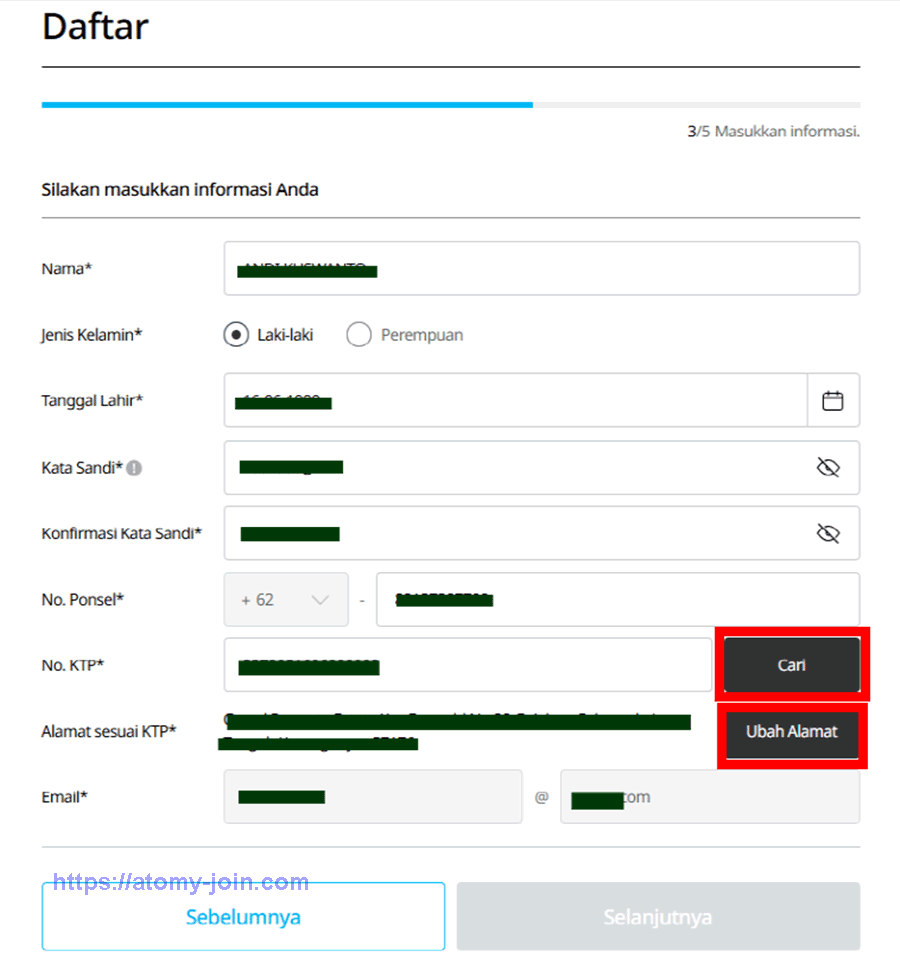 [atomy-join] Indonesia Memer Registration_Step 8