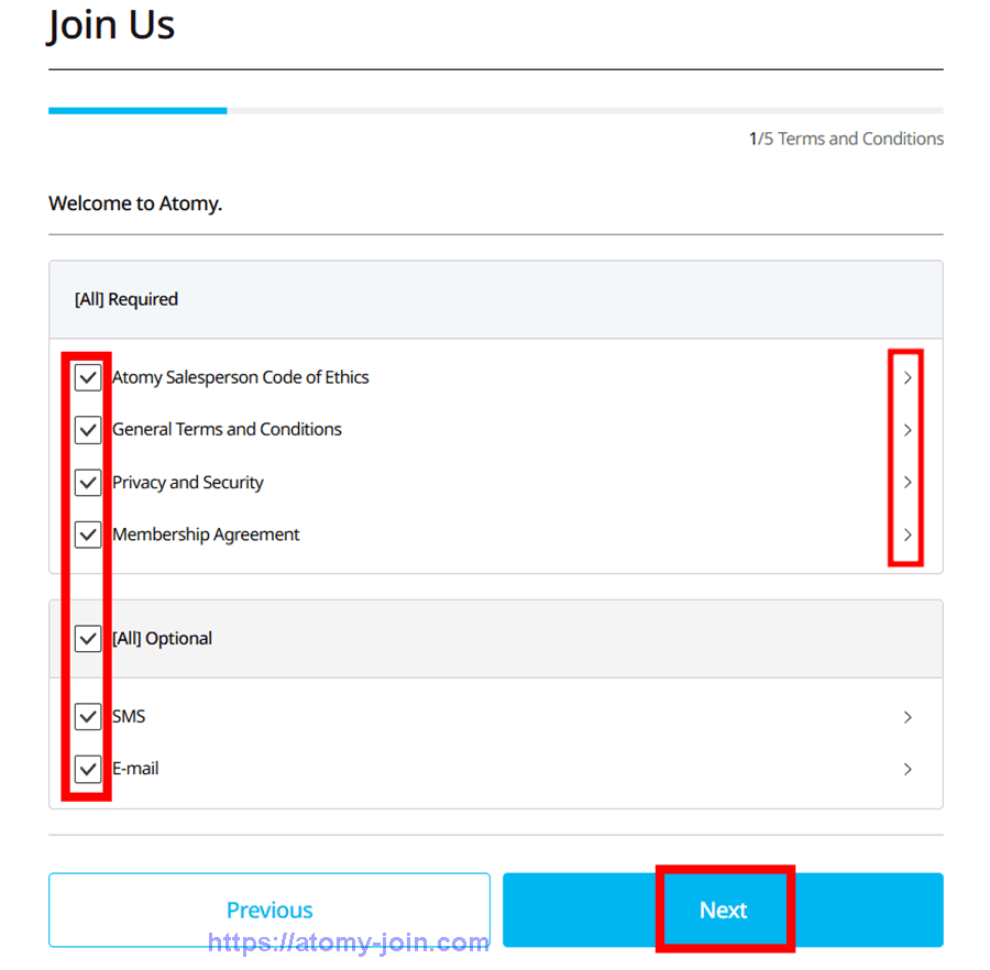 [atomy-join] singapore Memer Registration_Step 3