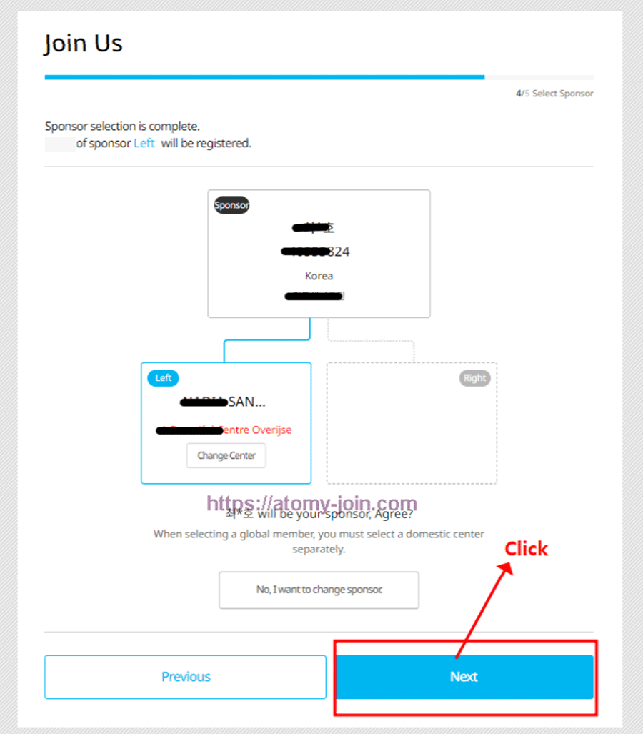 [atomy-join] singapore Memer Registration_Step 8