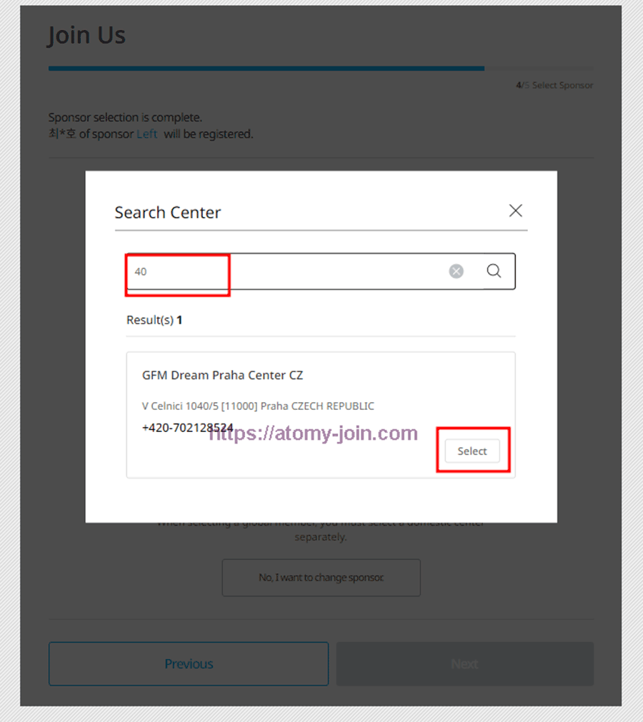 [atomy-join] singapore Memer Registration_Step 9