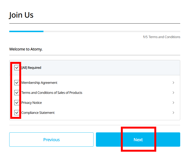 [atomy-join] UK Memer Registration_Step 3